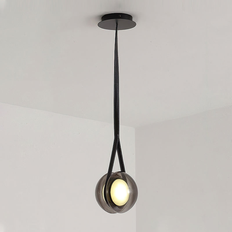 Modern Blackhole Glass Pendant Light Fixture - Elegant Ceiling Lighting for Dining Room, Kitchen Island & Bedroom Decor