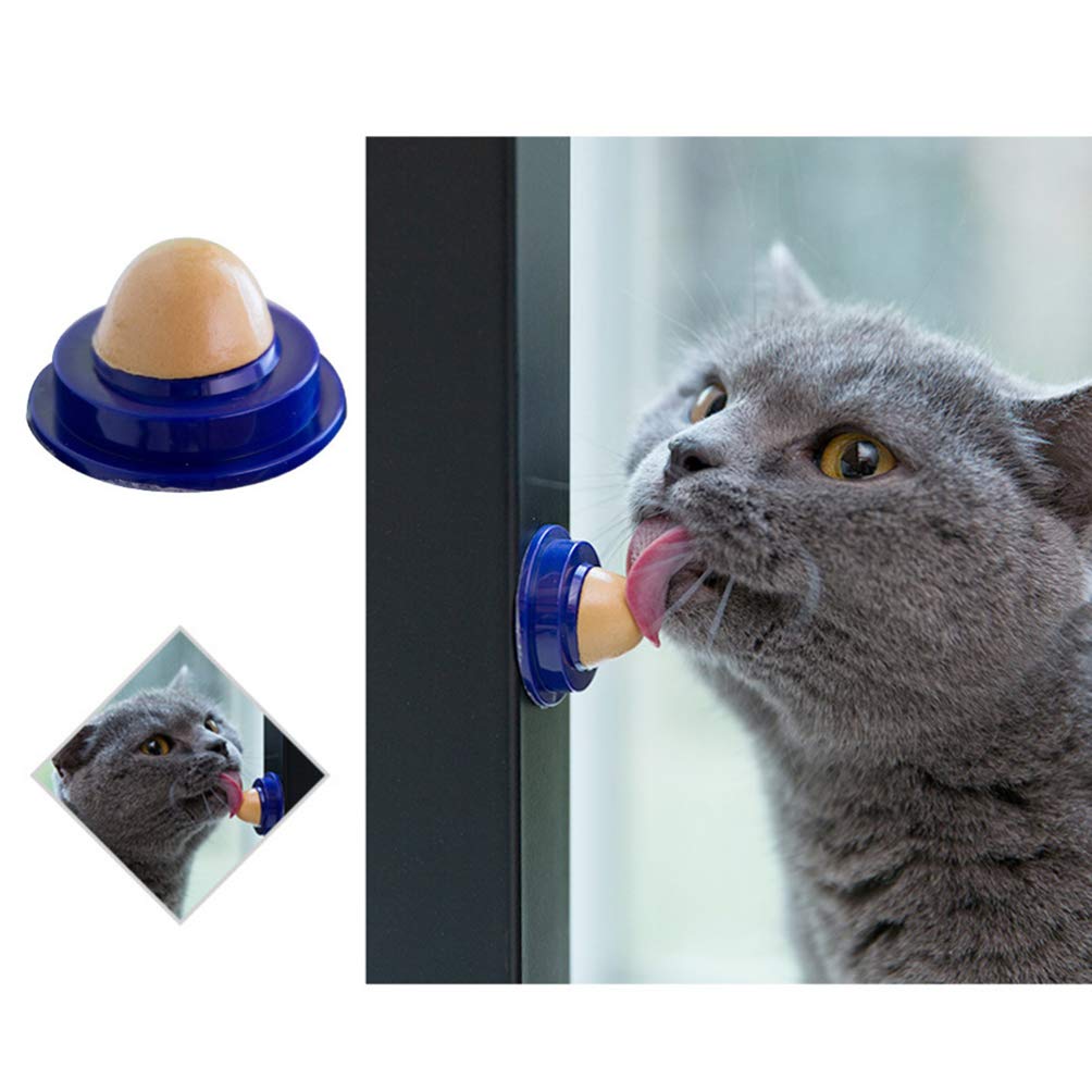 Healthy Cat Snacks - 4pcs Lickable Candy Ball Treats for Kittens - Play & Reward