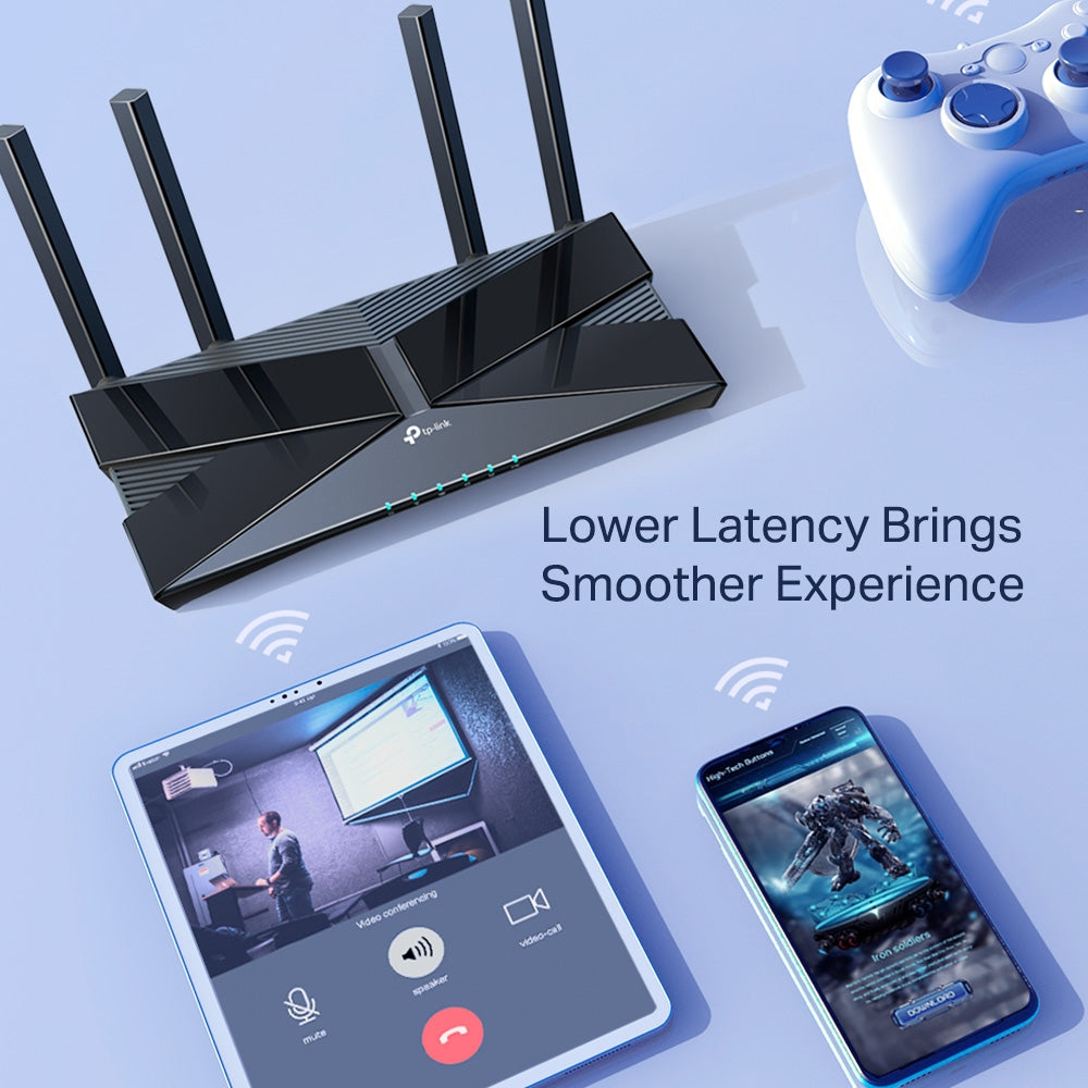 TP-Link Archer AX50 AX3000 Dual Band WiFi 6 Smart Router - Gigabit Wireless Internet with OFDMA, MU-MIMO, Parental Controls & HomeCare - Compatible with Alexa - Ideal for Home Office & Gaming