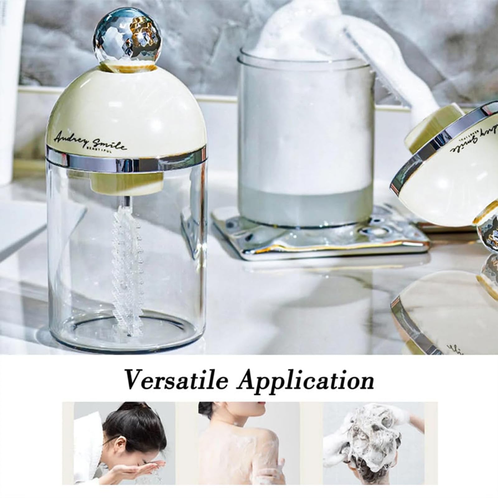 2024 New Rechargeable Electric Foam Maker for Face Wash & Shampoo - 3PCS Portable Soap Dispenser & Cleanser Bubbler - Skincare Tools for Home, Travel & Daily Beauty Routine - Perfect for Sensitive Skin & Gentle Cleansing