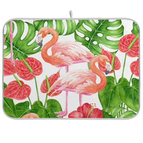 two flamingo orange