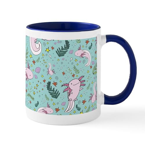 White/Navy Inside - Axolotls Mugs