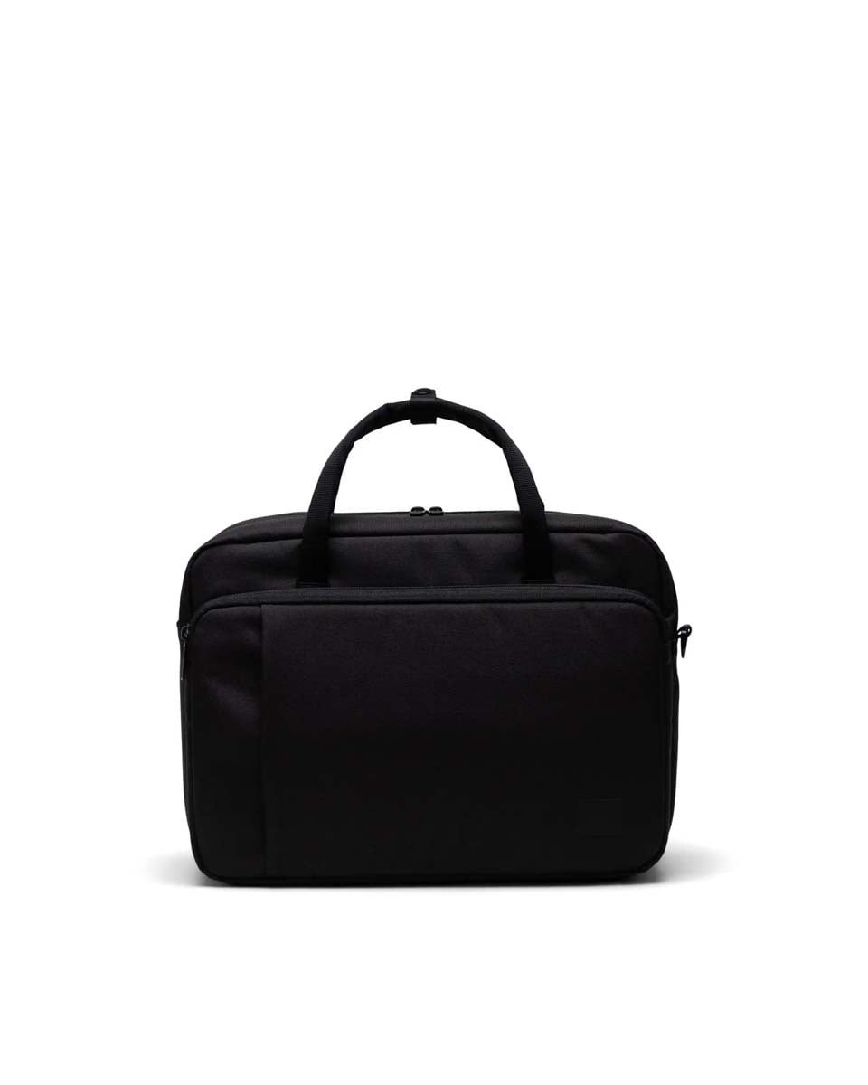Herschel Gibson Messenger Tech Laptop Bag - Stylish & Durable Black Crossbody Bag for Work, Travel & Daily Commute