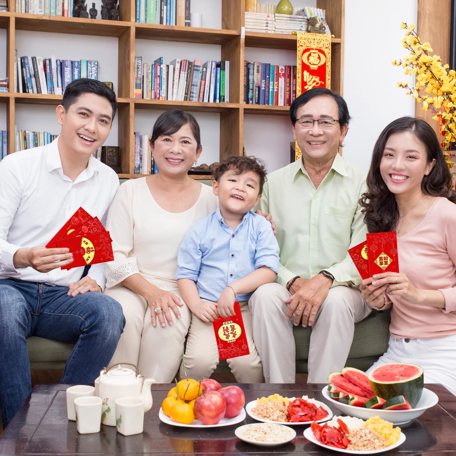 36 Pieces Chinese New Year 2025 Red Envelopes - Lucky Money Packets (Hong Bao) for Spring Festival, Birthday, Baby Shower, Wedding & Graduation Gifts - Perfect for Lunar New Year Celebrations, Cash Gifts and Special Occasions