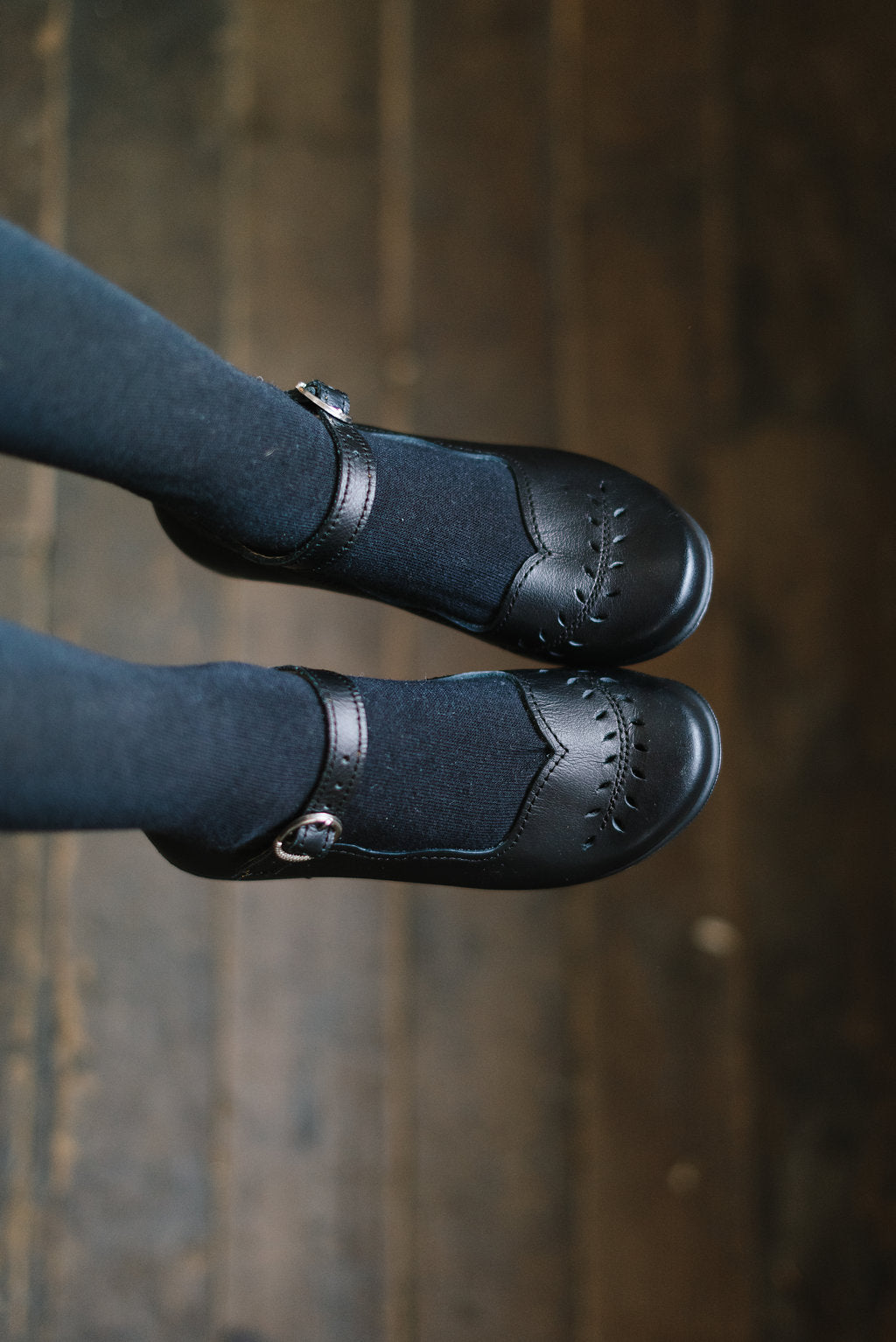 Black Cosecha Mary Janes - Premium Leather Shoes for Girls | Comfortable & Stylish School & Dress Shoes for Toddlers & Kids