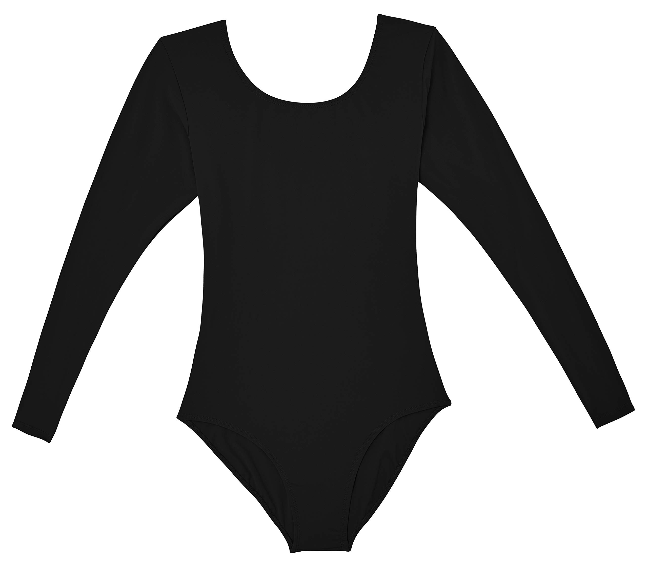 DANSHOW Women's Long Sleeve Ballet Leotard - Stretch Dance Top for Adult Ballet, Jazz, Contemporary & Yoga - Comfortable Training Wear for Dance Class & Performance