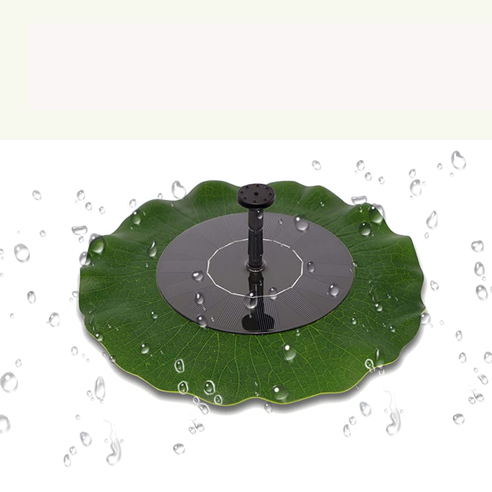Solar Powered Floating Fountain with Brushless Pump - Lotus Leaf Design for Garden, Pond, and Bird Bath Decoration | Outdoor Solar Water Fountain for Patio, Yard & Backyard Landscaping