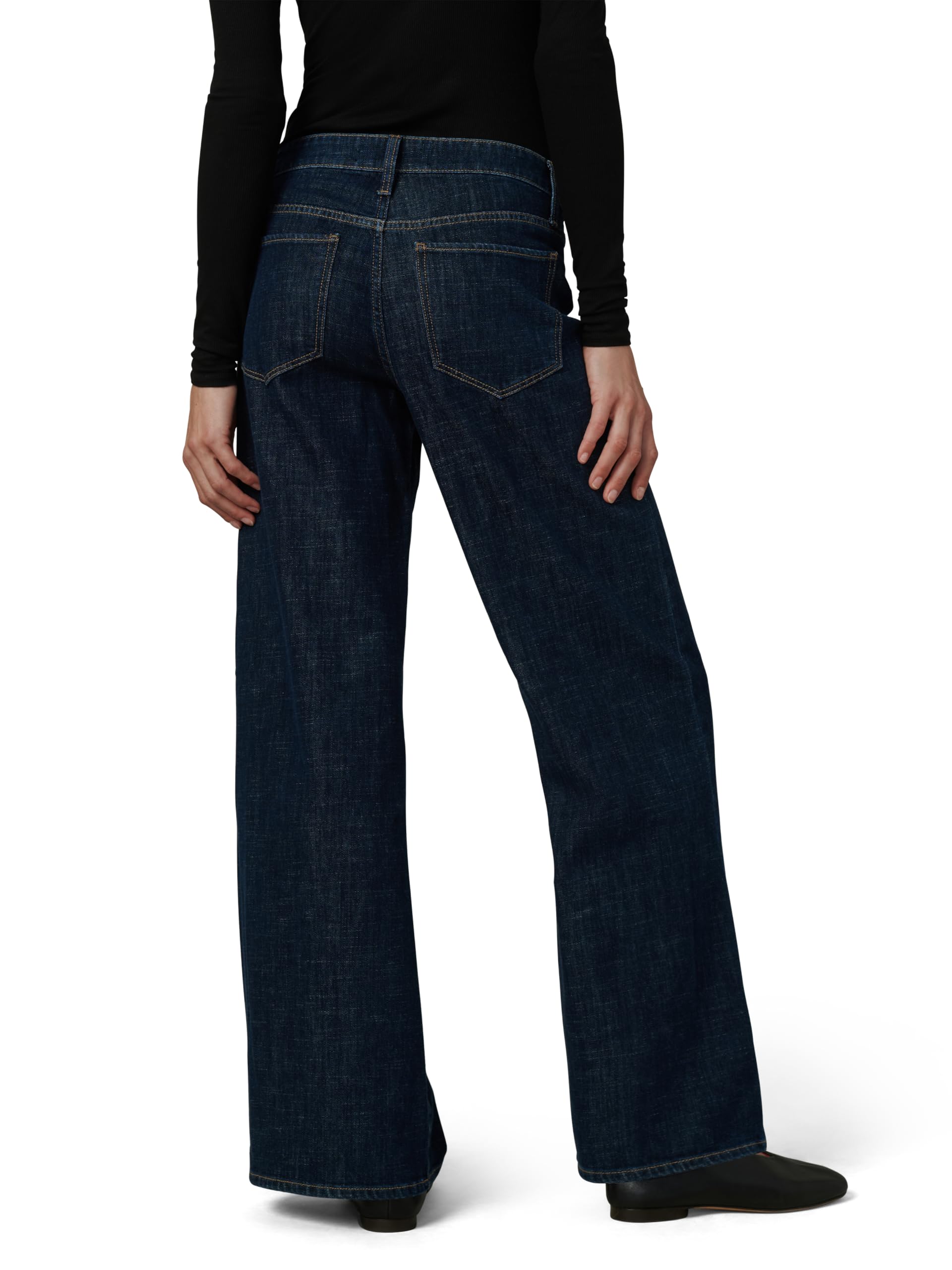 Joe's Women's Lou Wide Leg Maternity Jeans - Stretchy Comfortable Pregnancy Denim Pants for Work & Casual Wear
