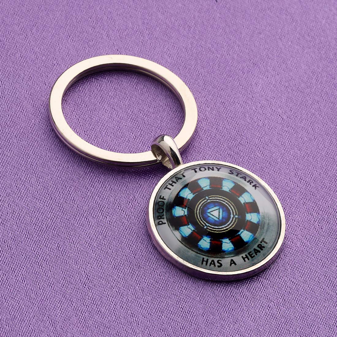 Stark Iron Fan Keychain - Proof That Stark Has A Heart Jewelry | Marvel Superhero Gift for Men & Women | Perfect for Keychains, Backpacks, Cosplay & Avengers Collectors