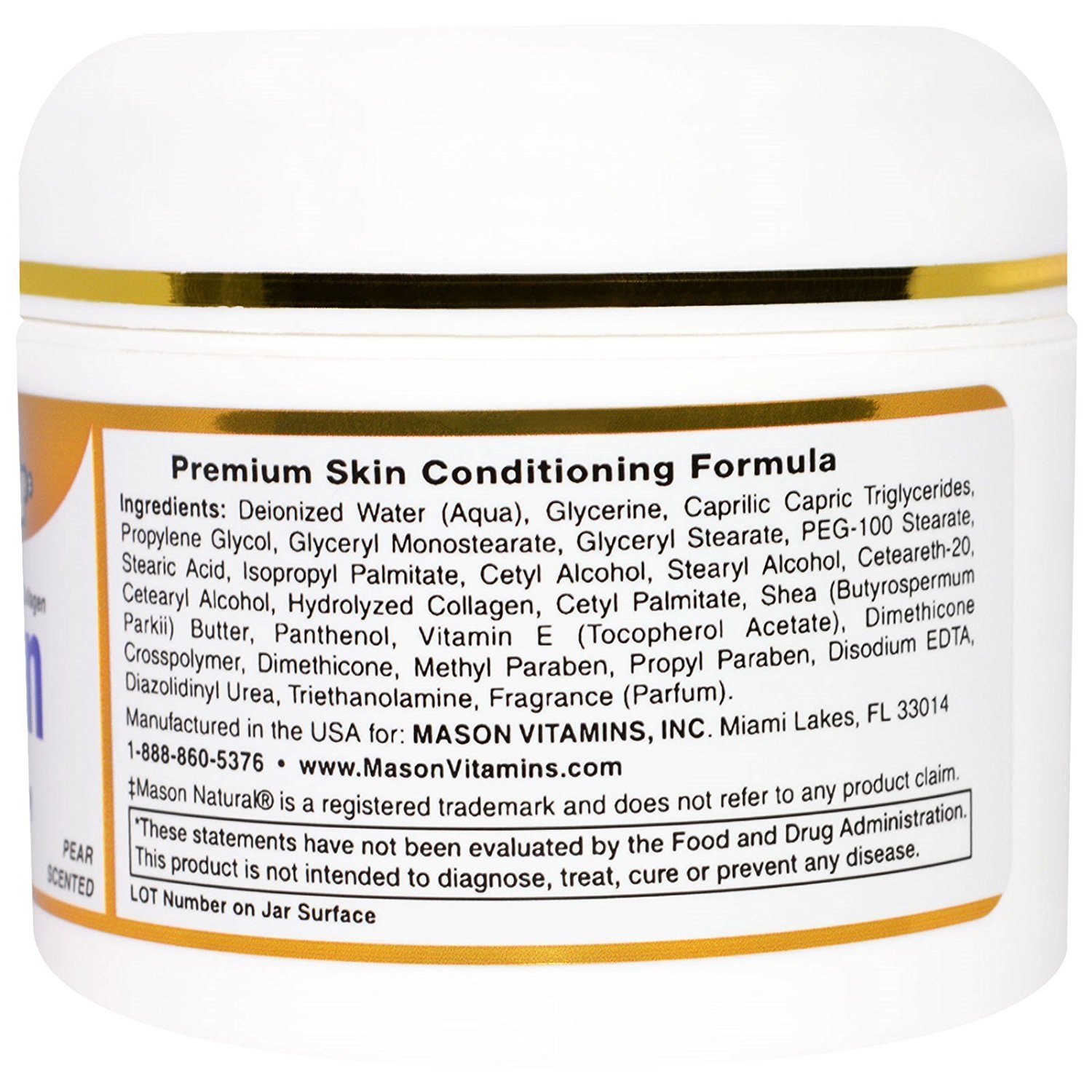 Pure Collagen Face Cream - Anti Wrinkle Facial Cream with Collagen - Rejuvenates Skin on Face & Neck - 2 oz - 100% Guaranteed - Perfect for Daily Skincare & Nighttime Anti-Aging Routine