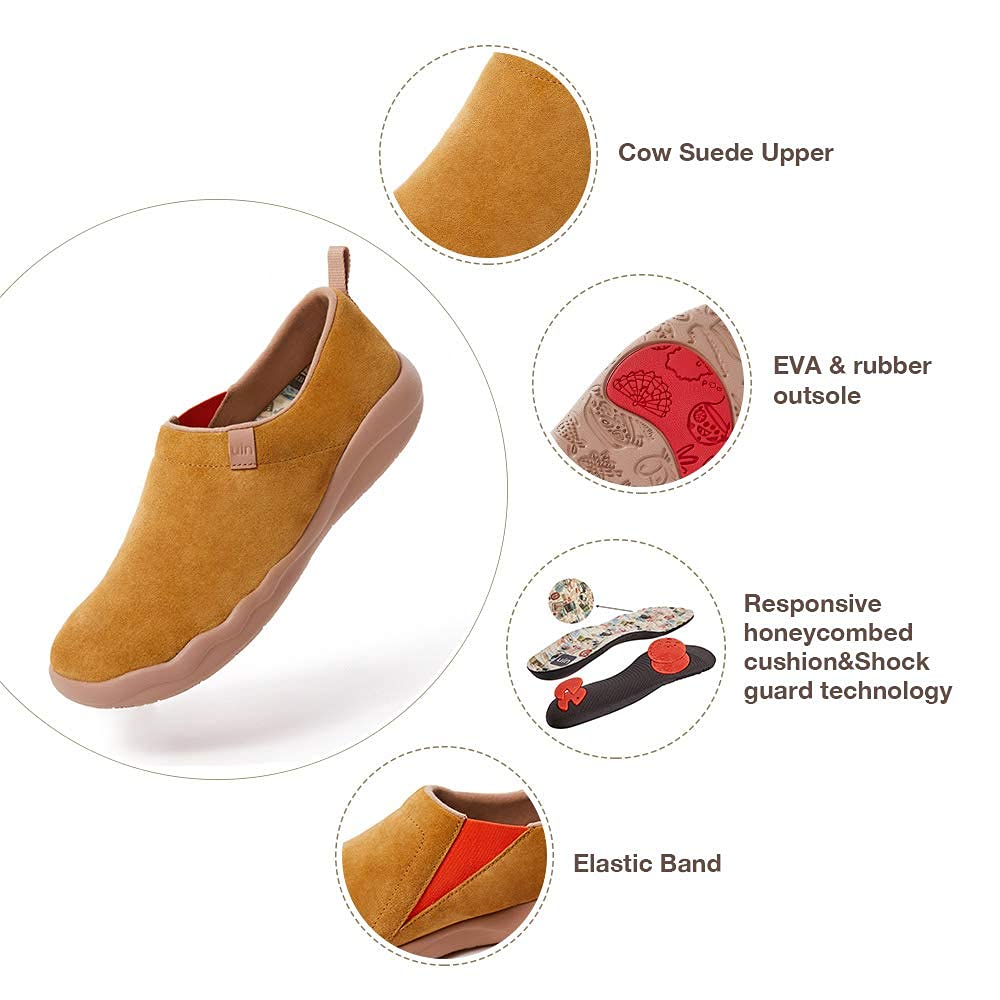 UIN Women's Walking Shoes Slip On - Lightweight Comfort Loafers & Fashion Sneakers for Casual Wear | Perfect for Walking, Travel & Everyday Use