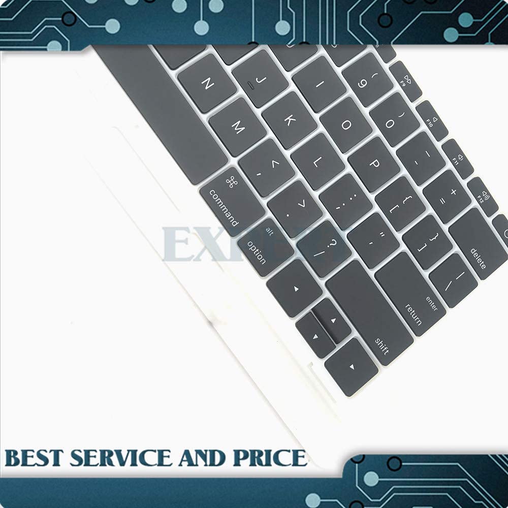 Premium US Keyboard Keycaps for MacBook Pro Retina A1706 A1707 A1708 A1534 (2017 Model) - Durable Replacement Keys for Typing & Gaming
