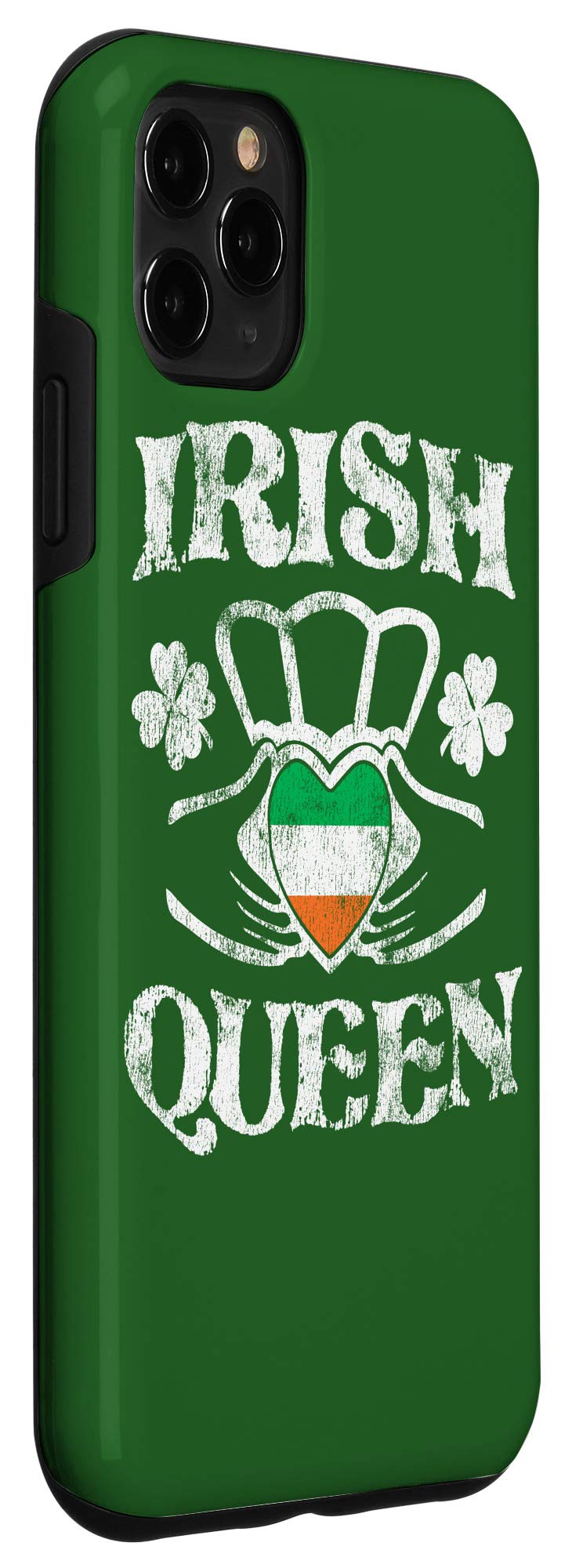 iPhone 11 Pro Max Case with Irish Queen Claddagh Ring Design - Perfect for St. Patrick's Day, Irish Heritage Celebrations & Everyday Protection