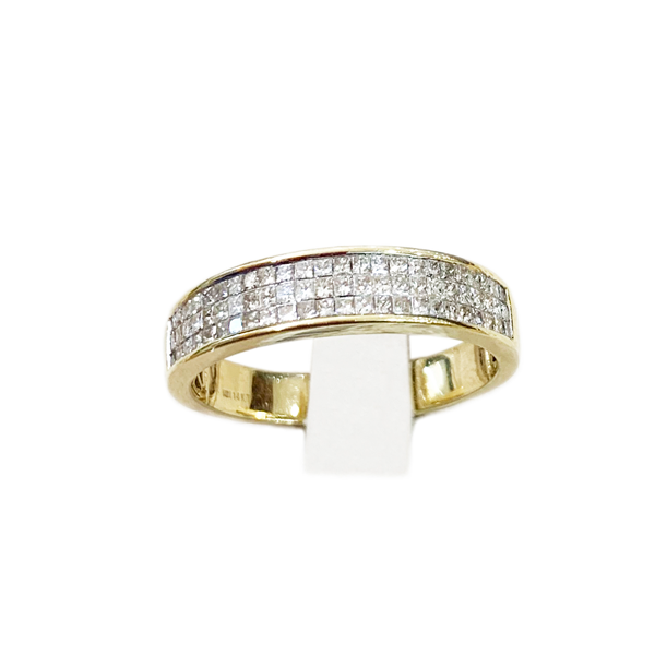 14K Yellow Gold Diamond Ring for Women - Elegant Solitaire Engagement & Wedding Band - Perfect for Proposals, Anniversaries, and Special Occasions