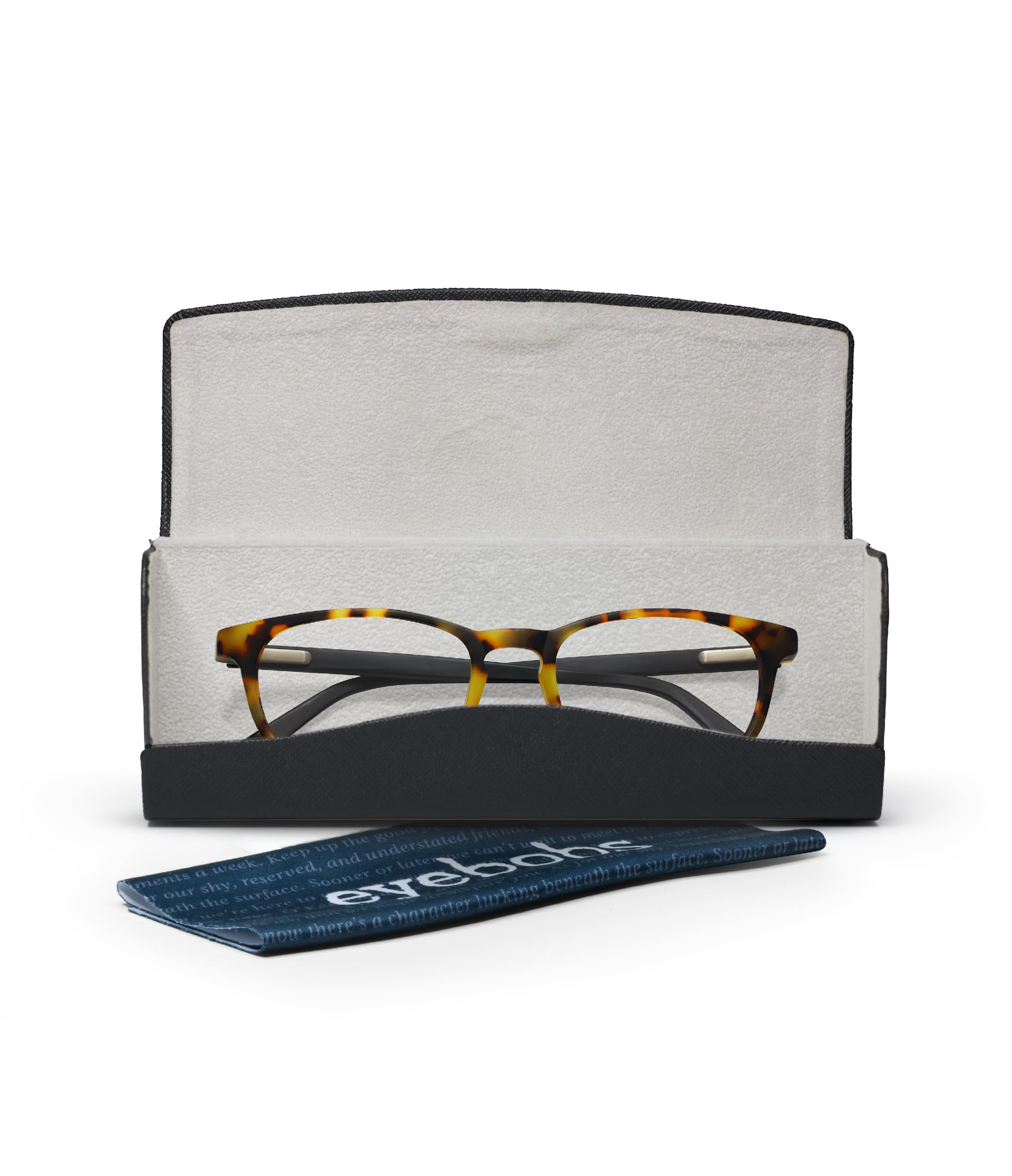 eyebobs On Board Premium Blue Light Blocking Reading Glasses for Women & Men - Anti Eye Strain Computer Glasses with Matte Black Frame - Ideal for Office Work, Gaming & Screen Time