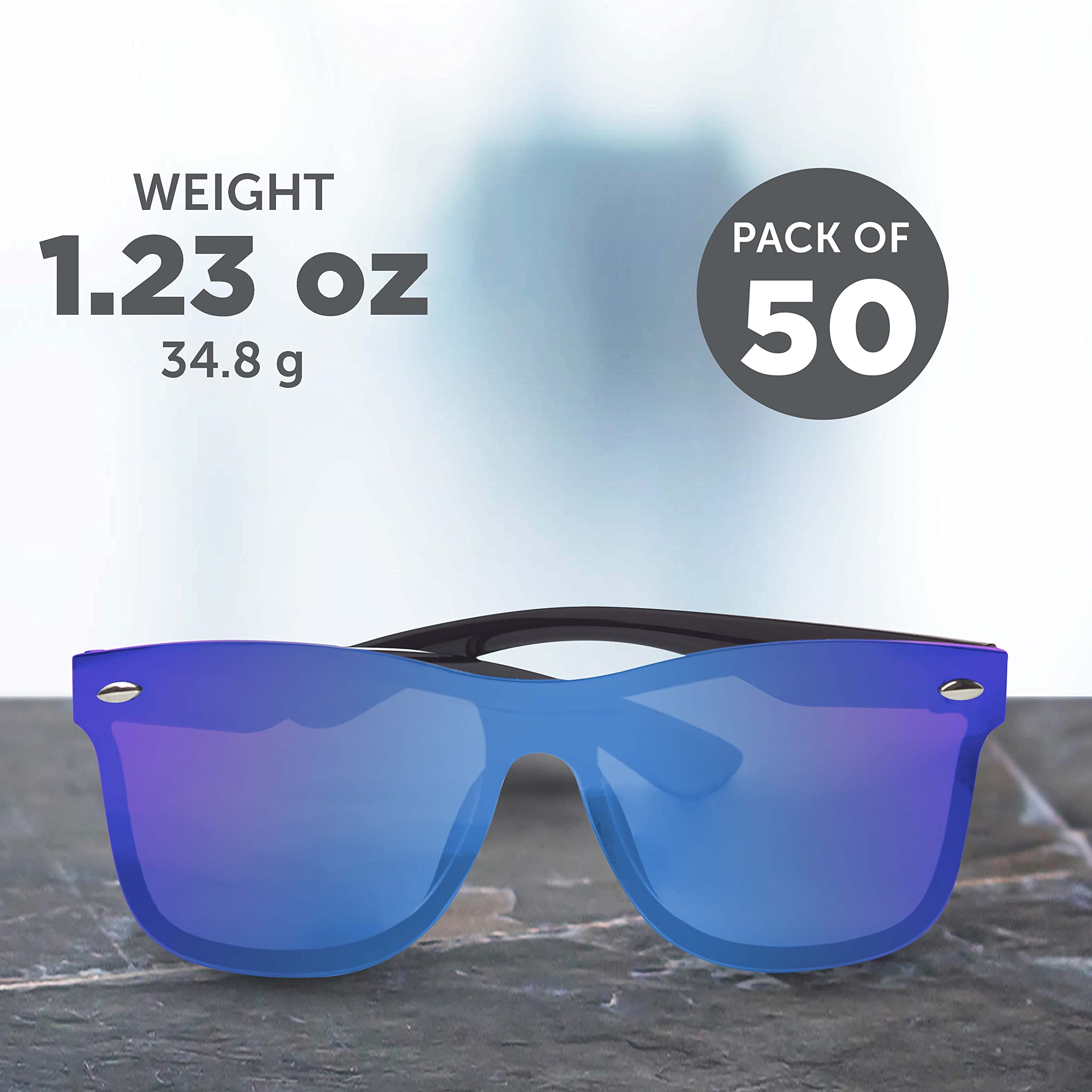 Upper Deck Mirrored Sunglasses for Men & Women - UV Protection, Polarized, Trendy Aviator Style - Perfect for Driving, Beach, Outdoor Sports & Fashion