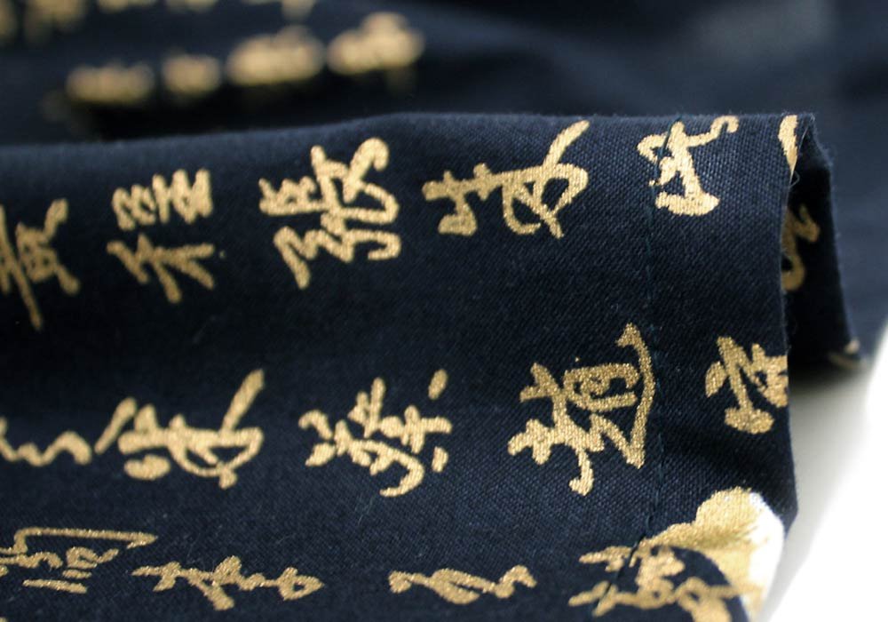 Japanese Kimono Yukata for Men - Navy Blue Cotton Long Robe (Small Size 56