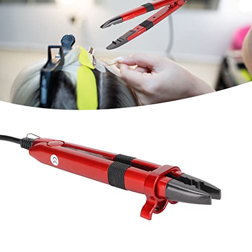 Professional Hair Extension Iron with Temperature Control - Ergonomic Heat Tongs for Seamless Hair Extensions - Perfect for Salon Styling & Home Use (US)