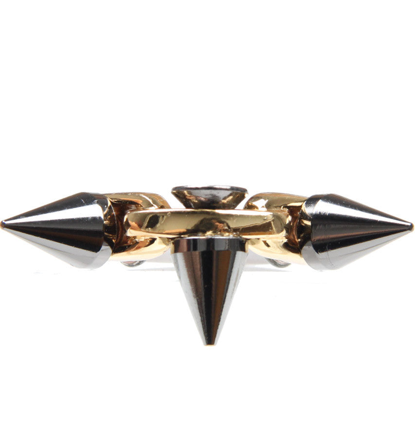 Gothic Punk Skull & Spike Ring Set for Men Women - Edgy Jewelry for Halloween, Rock Concerts & Alternative Fashion