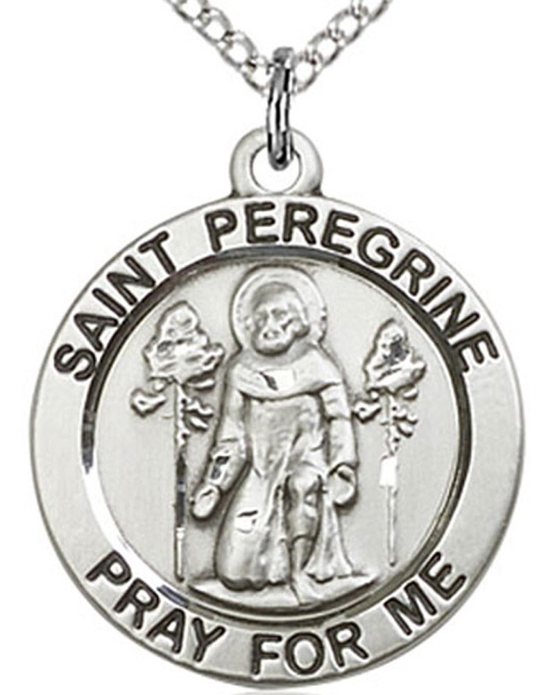 St. Peregrine Medal Necklace for Women - 18