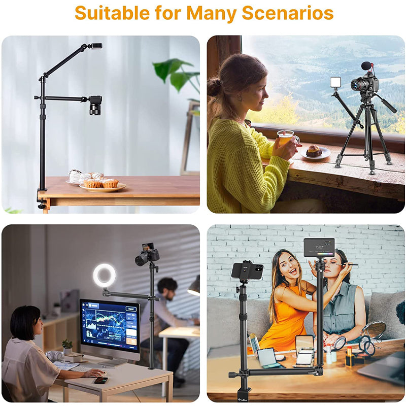 Ulanzi VIJIM LS04 Flexible Arm Professional Live Streaming Stand with 360° Rotation - Perfect for YouTube, TikTok & Podcasting (2665)