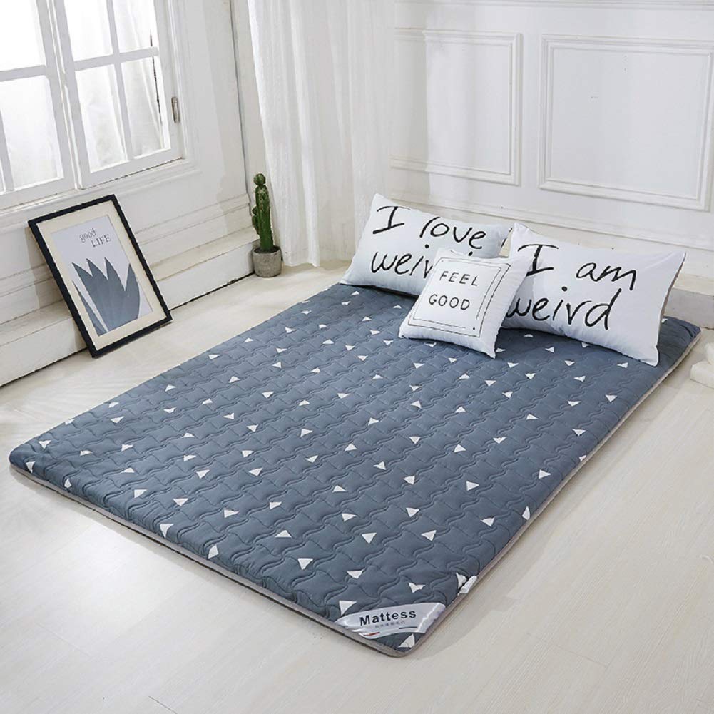 SATATAM Waterproof Tatami Floor Mat - Non-Slip Mattress Protector Cover for Twin, Full, Queen & King Size Beds (47x75 inches/120x190cm) - Ideal for Home, Dorm, Guest Room & Floor Sleeping