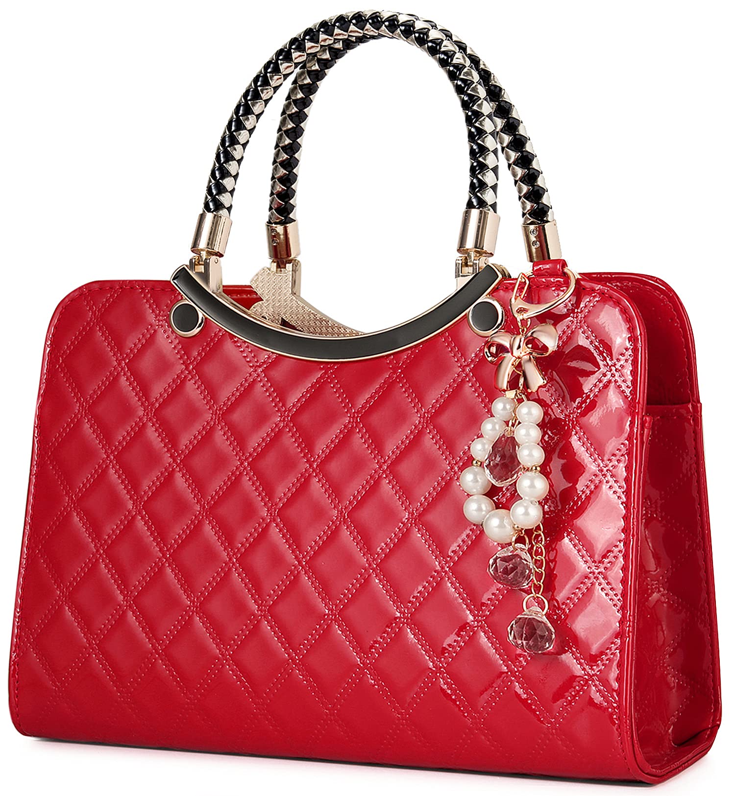 Shiny Patent Leather Women's Purses & Handbags - Fashion Satchel, Top Handle & Crossbody Shoulder Bag for Ladies | Perfect for Work, Travel & Everyday Use