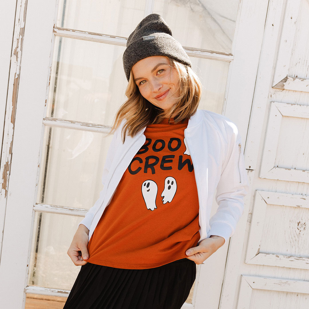 Burnt Orange Boyfriend Tee - Soft Oversized Women's T-Shirt | Casual Comfort Wear for Everyday, Lounge & Street Style