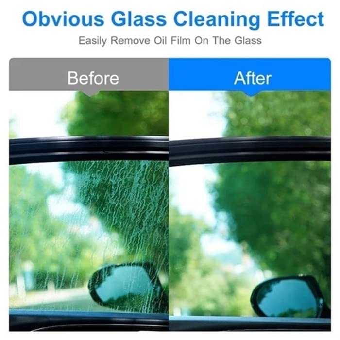 2023 New Model Car Glass Oil Film Cleaner with Sponge - Windshield Cleaning Paste, Water Spot Remover & Long-Lasting Protection (1PC) | Perfect for Auto Detailing, DIY Car Care & Professional Window Cleaning