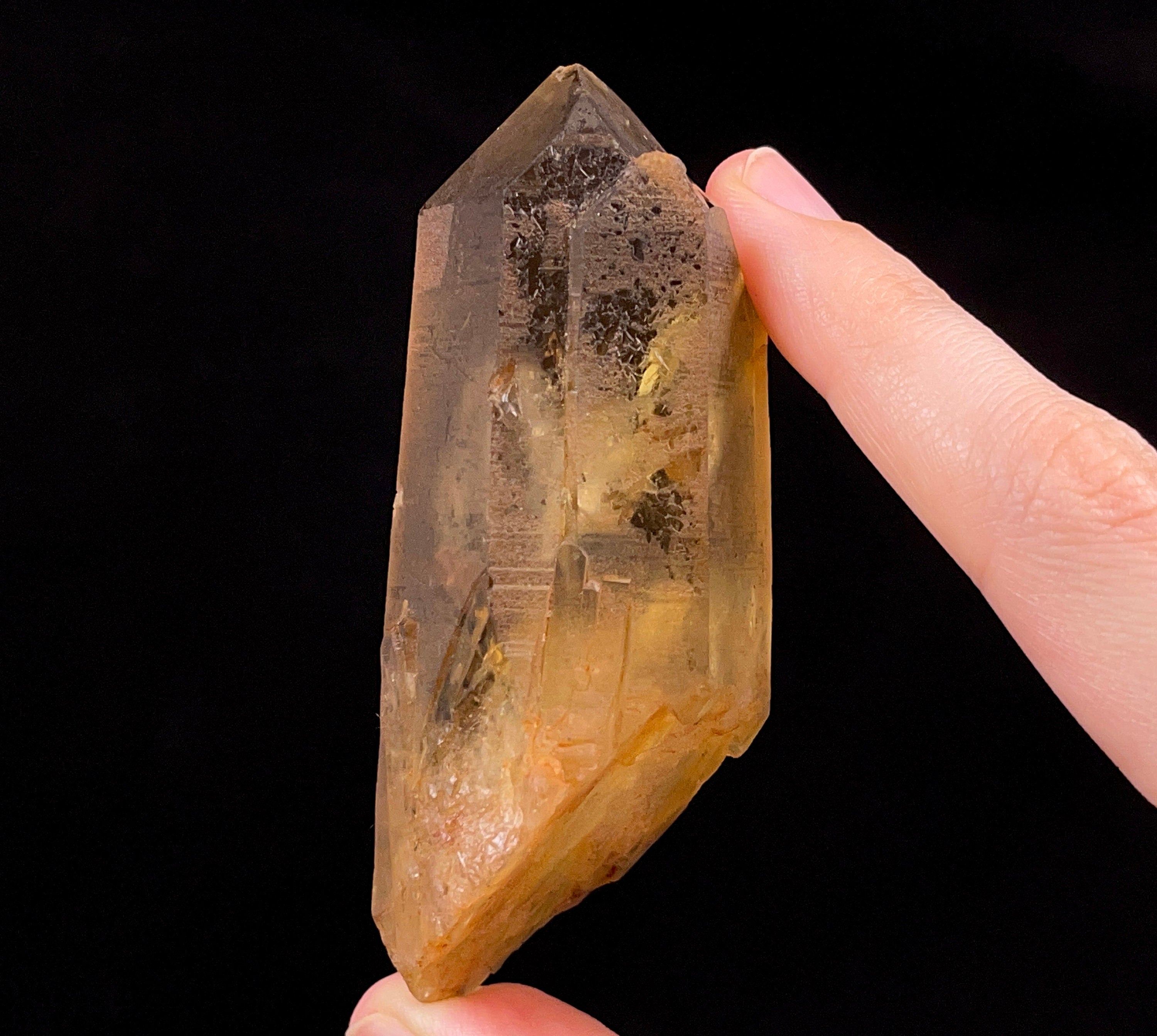 Natural Citrine Raw Crystal Point - November Birthstone, Healing Stone, Home & Office Decor, Feng Shui Crystal for Positive Energy - Perfect for Meditation, Gifts & Spiritual Healing