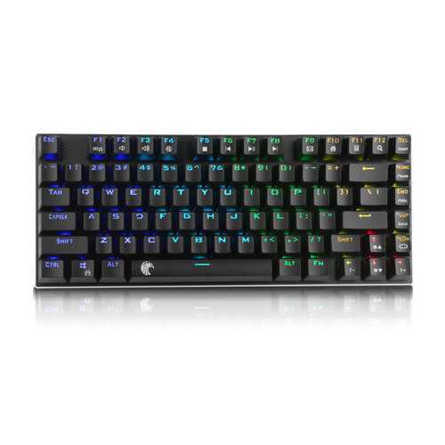 E element Z88 81-Key NKRO USB Wired RGB Backlit Mechanical Gaming Keyboard with Outemu Blue Switches - Perfect for PC Gaming, Typing & Office Work