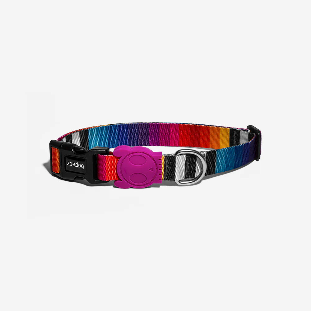 Zee.Dog Prisma Reflective Dog Collar - Adjustable & Durable Pet Collar for Small, Medium & Large Dogs - Perfect for Night Walks, Training & Outdoor Adventures