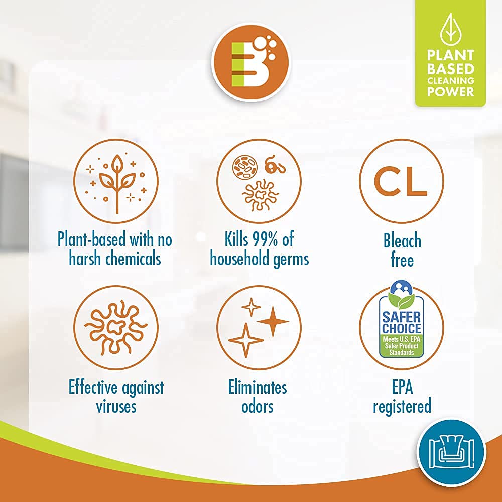 Boulder Clean Disinfecting Wipes - Fresh Lemon Scent, Eco-Friendly Multi-Surface Cleaning Wipes | Kills 99.9% Germs, Antibacterial for Home, Office & Travel | 72 Count (Pack of 4) - Perfect for Kitchens, Bathrooms, Gym Equipment & Baby Items