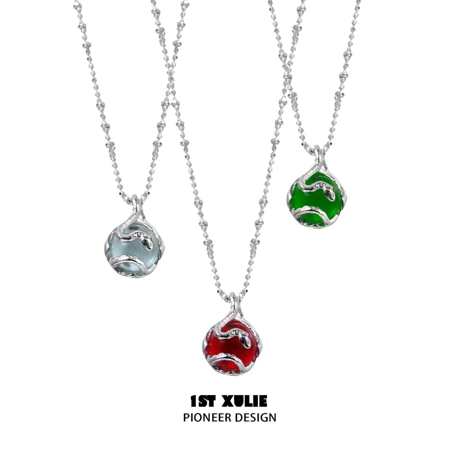 S925 Sterling Silver Snake Bite Energy Crystal Necklace for Women - Healing Chakra Pendant for Meditation, Yoga & Spiritual Protection