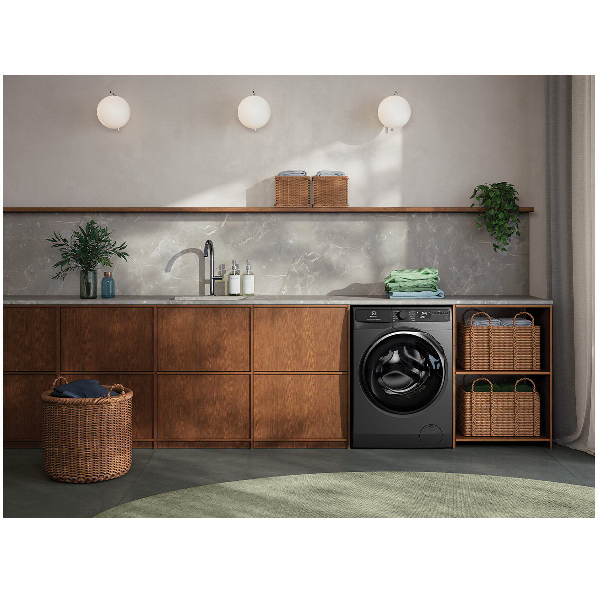 Electrolux 9kg UltimateCare 700 Front Load Washing Machine EWF9043R7SC - Energy Efficient, Quiet & Large Capacity for Family Laundry & Small Spaces
