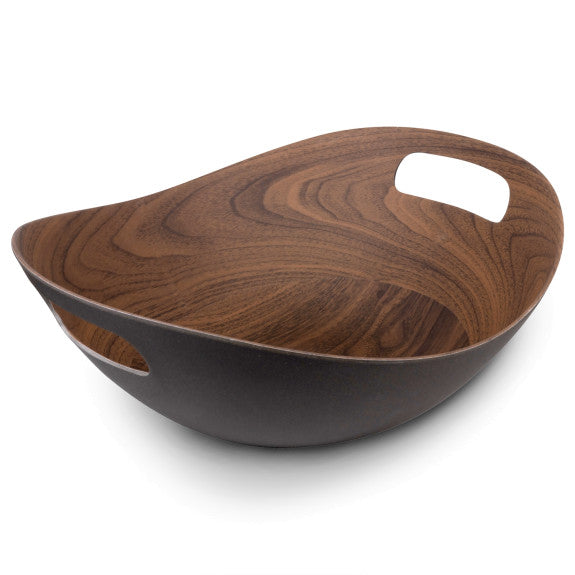 Premium Walnut Wood Coffee Basket - Handmade Rustic Organizer for Coffee Pods, Tea Bags & Snacks | Perfect for Kitchen Countertop, Office Desk & Gift Giving
