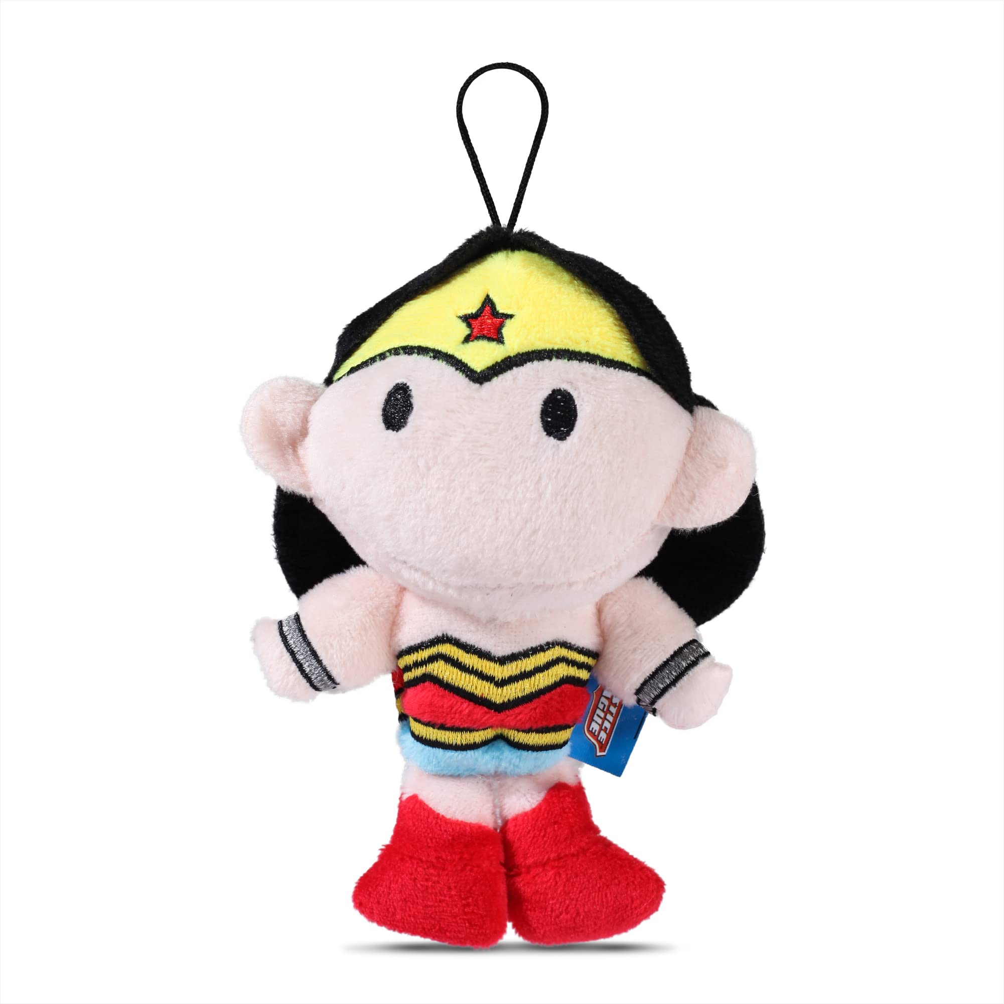 DC Comics Batman, Superman, Wonder Woman Plush Squeaky Dog Toys - 27 Piece Bulk Pack of 4
