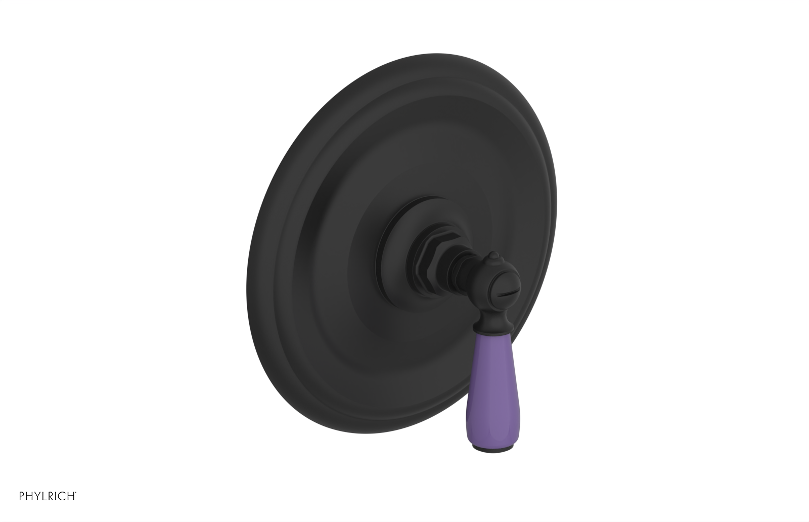 Jamestown Pressure Balance Shower Trim Kit with Purple Accents - 4