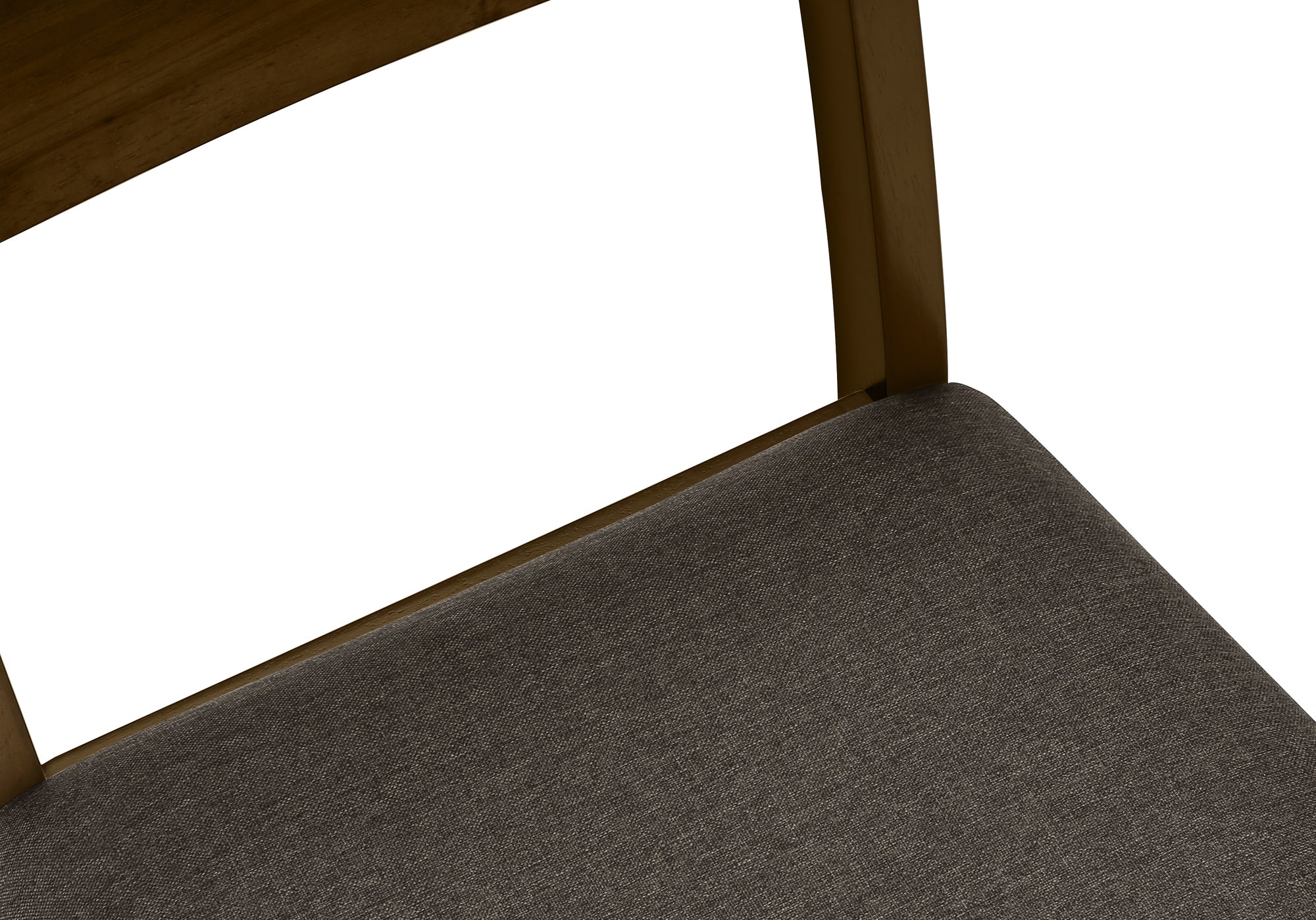 Set of 2 Brown Upholstered Dining Chairs - 37 Inch Height Solid Wood Frame with Fabric Seat - Transitional Style Side Chairs for Dining Room & Kitchen - Perfect for Family Meals and Entertaining Guests