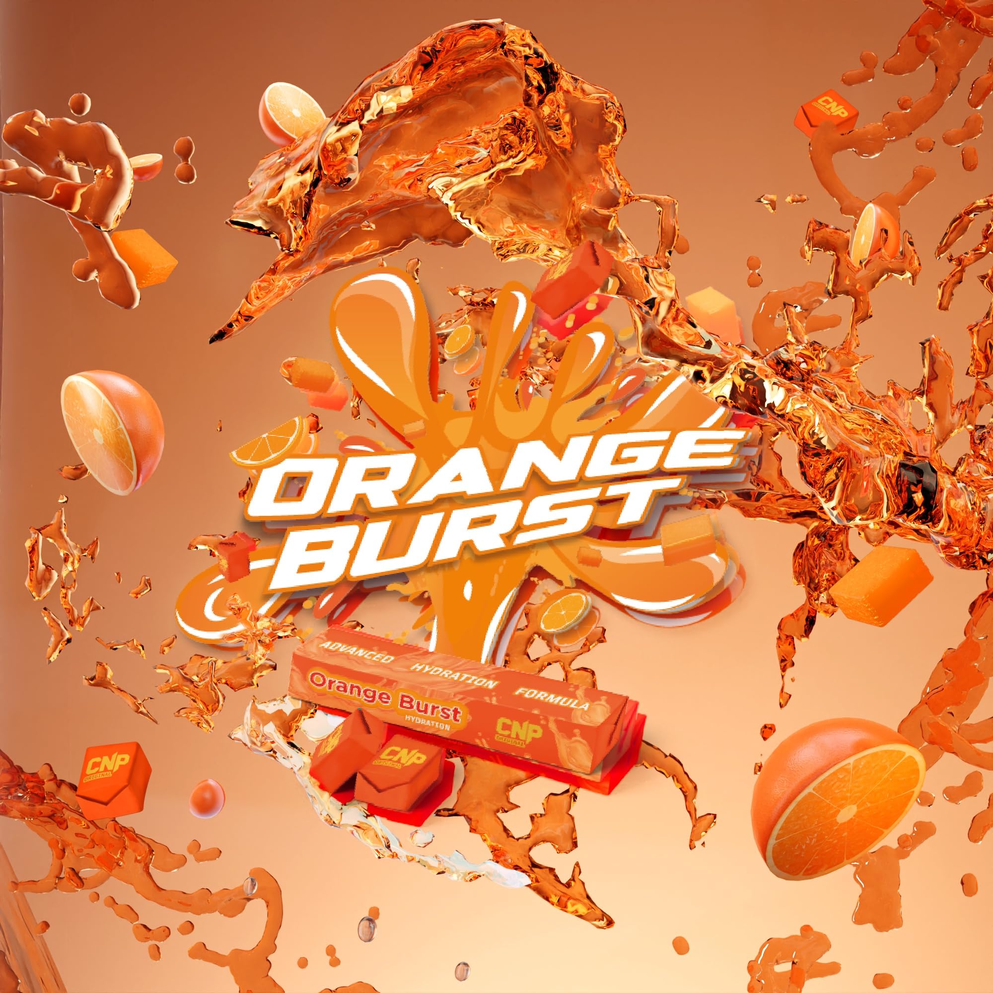 CNP Loaded H2O Orange Burst 300g - Premium Intra Workout Hydration Powder for Athletes & Fitness Enthusiasts - Ideal for Gym, Running & Endurance Training