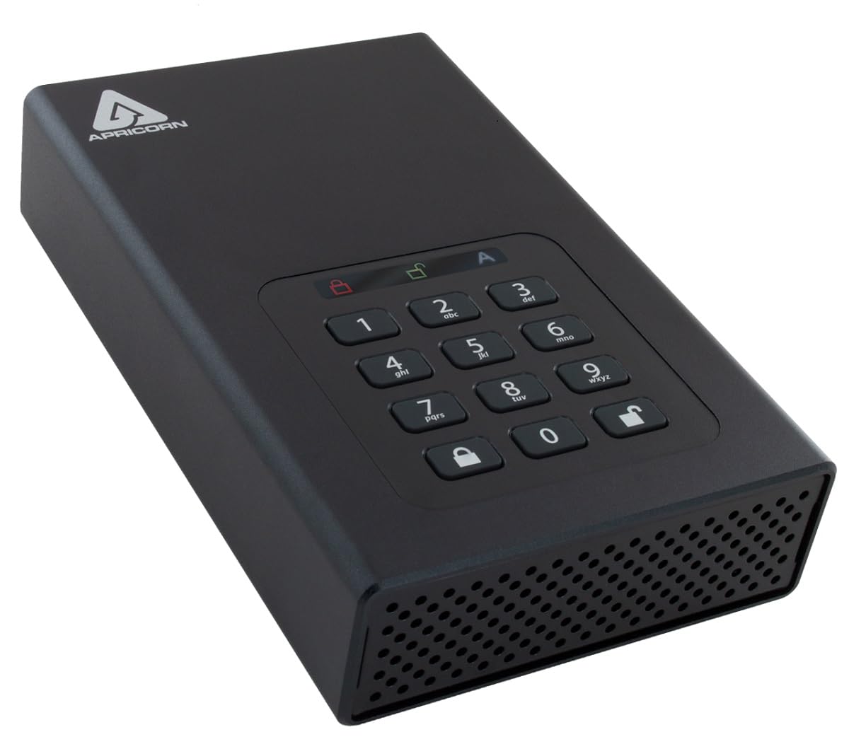 2TB Aegis Padlock DT FIPS 140-2 Level 3 Certified 256-Bit Encrypted USB 3.0 External Hard Drive - Secure Portable Storage for Business, Government & Personal Data Protection - Ideal for Sensitive Files, Financial Records & Backup Solutions