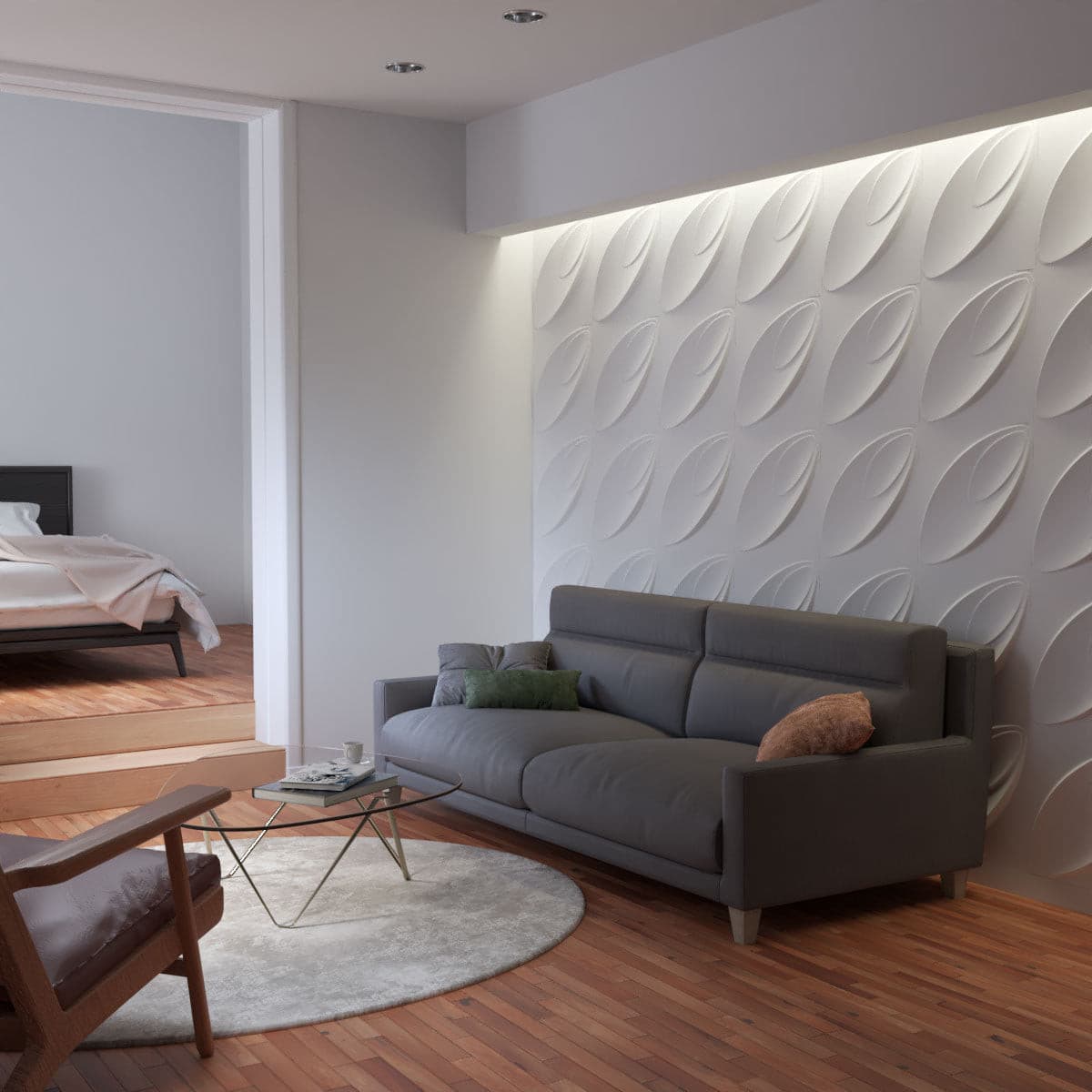 Premium Iris Wall Panel - Decorative 3D Wall Panels for Living Room, Bedroom & Office - Easy Installation & Modern Home Decor