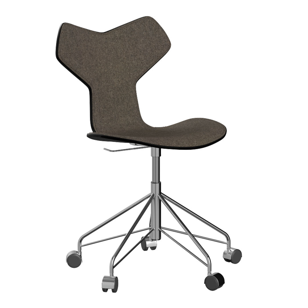 Premium Grand Prix Swivel Chair 3131 - Modern Lacquered Finish & Front Upholstered Design - Ergonomic Office Chair for Home & Workspace - Perfect for Gaming, Studying & Professional Environments