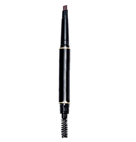 Waterproof Auto Eyebrow Pencil with Brush - Black Brown | Long Lasting Smudge Proof Eyebrow Makeup | Perfect for Daily Use, Gym & Swimming