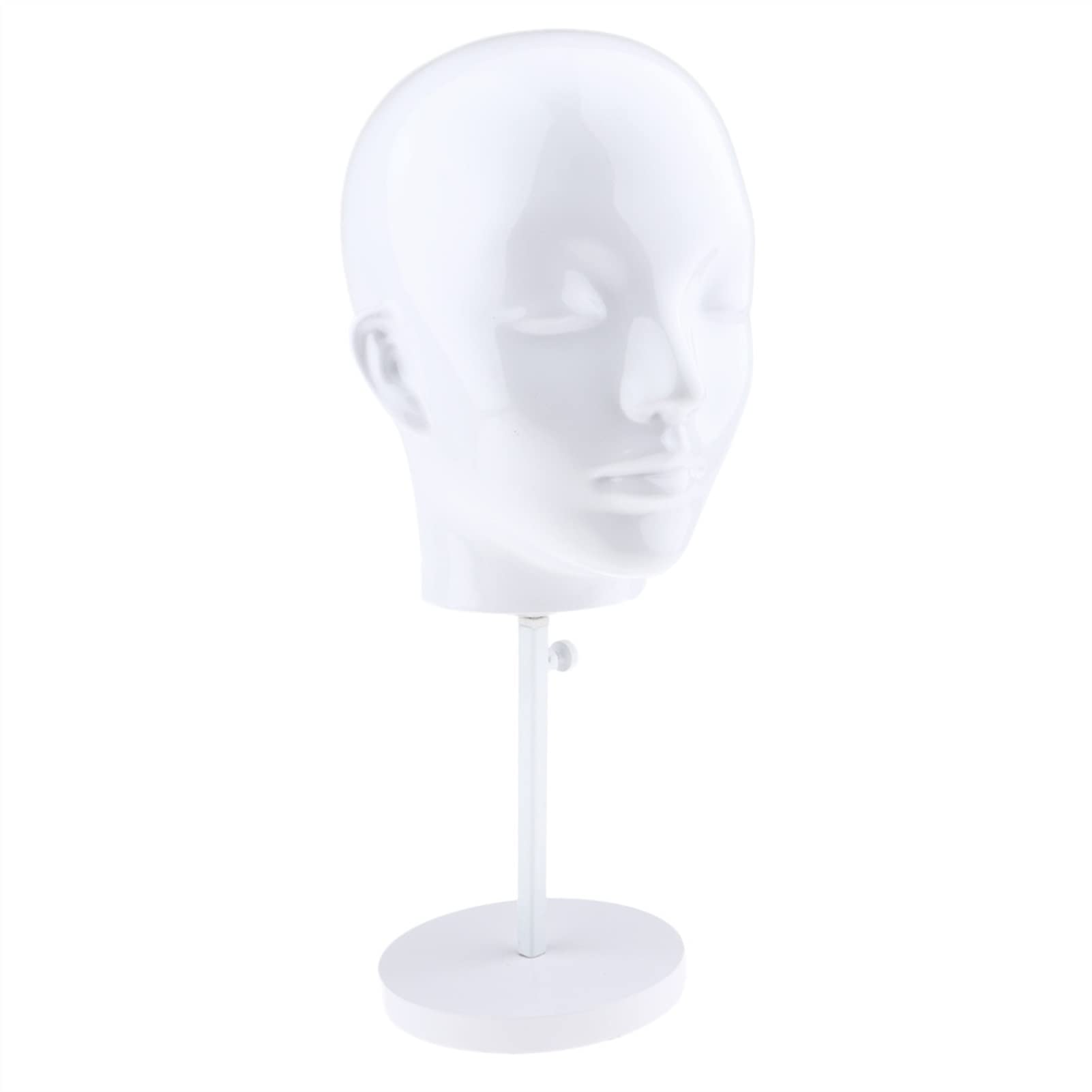 Saturey 21in Wig Display Head with Stand - Wig Holder, Mannequin Head for Wig Making, Jewelry, Hats & Sunglasses Display - Perfect for Salon, Cosplay, Photography & Retail Store Organization