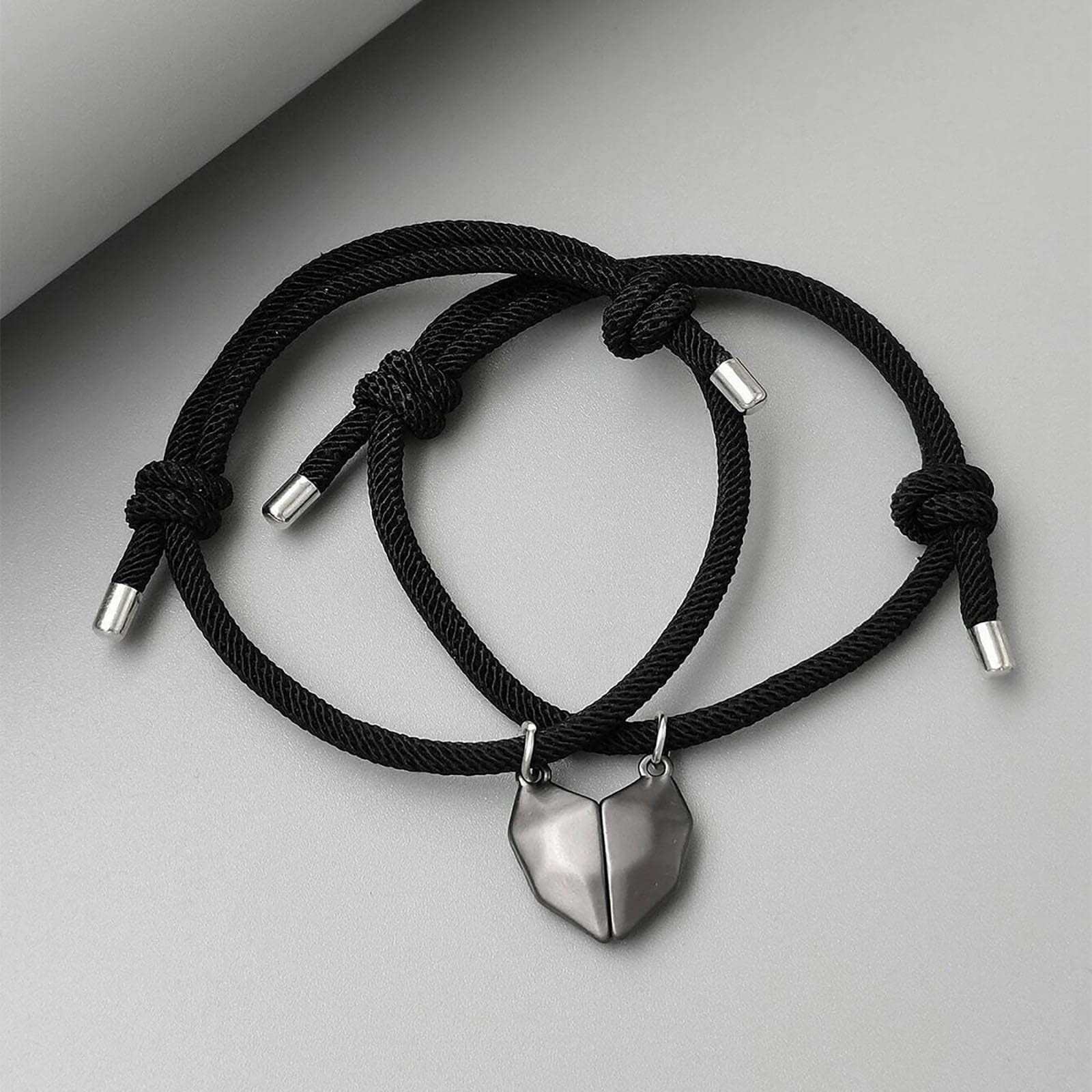 Stylish Adjustable Couple Bracelets for Men & Women - Matching Love Stitch Stone Wishing Bracelet Set for Boyfriend & Girlfriend | Perfect for Anniversaries, Valentine's Day & Romantic Gifts