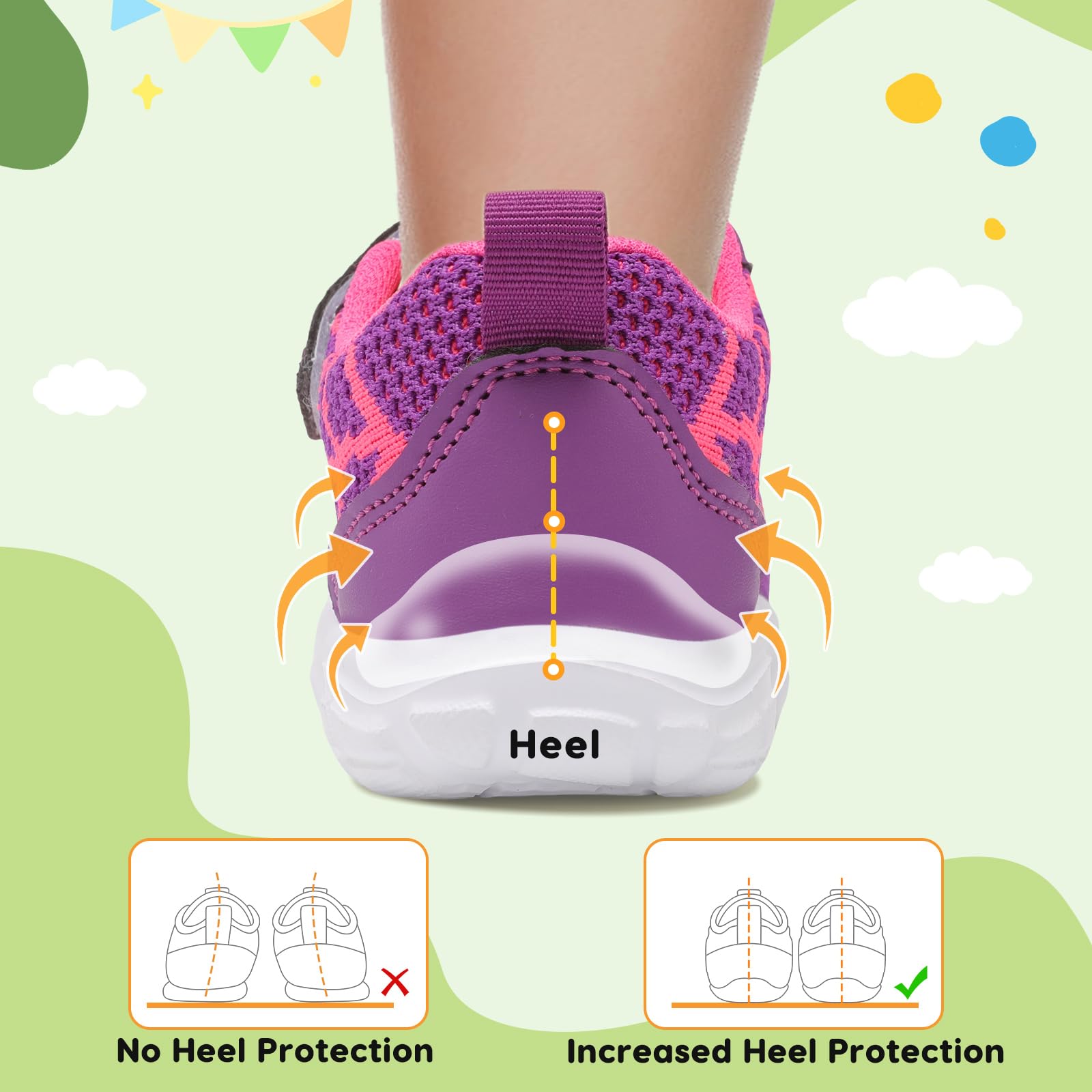 BARERUN Barefoot Shoes for Toddlers - Breathable Kids Sneakers for Boys & Girls - Slip On Running Shoes for School, Tennis & Walking - Lightweight & Flexible Infant Shoes for Active Play & Outdoor Adventures
