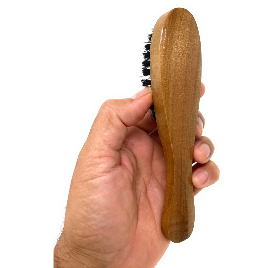 Phillips Beard Brush for Men - Pure Bristle Wood Handle Boar Hair Brush - Perfect for Short Beard Grooming & Styling at Home or Travel