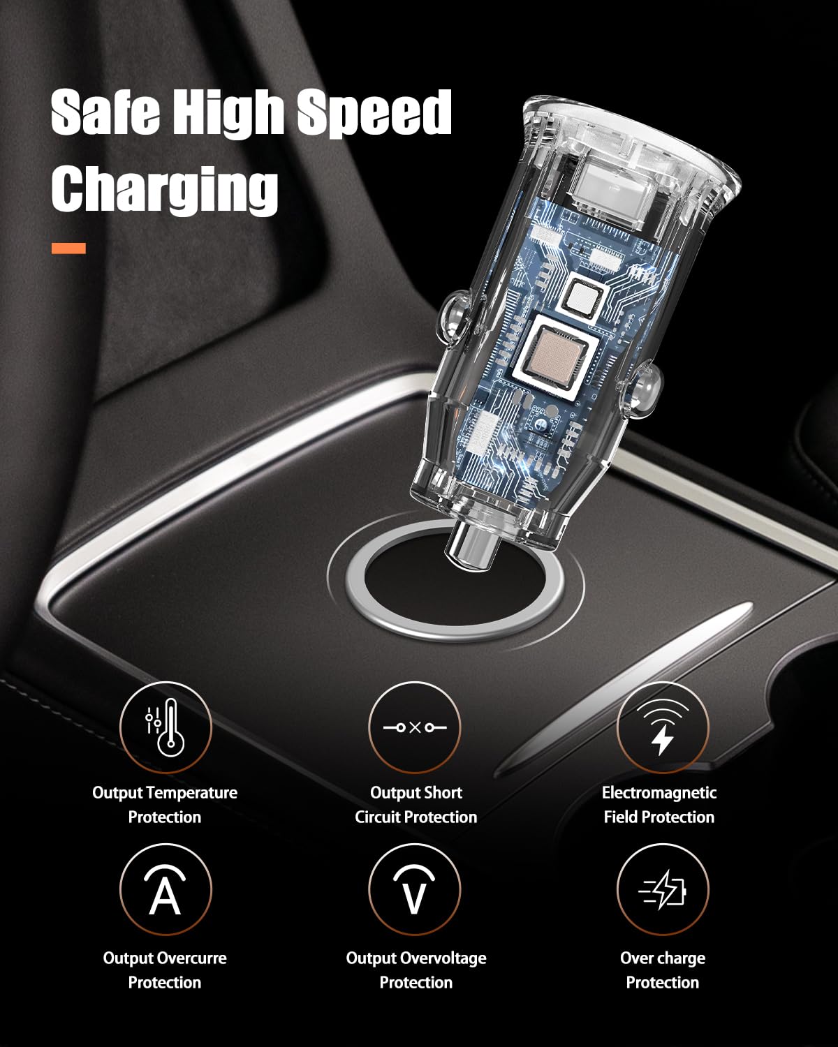 2-Pack 40W Dual USB C Car Charger Fast Charging Adapter for iPhone 16/15/14/13/12 Pro Max Plus, iPad, Samsung Galaxy - Quick Charge for Road Trips & Daily Commute