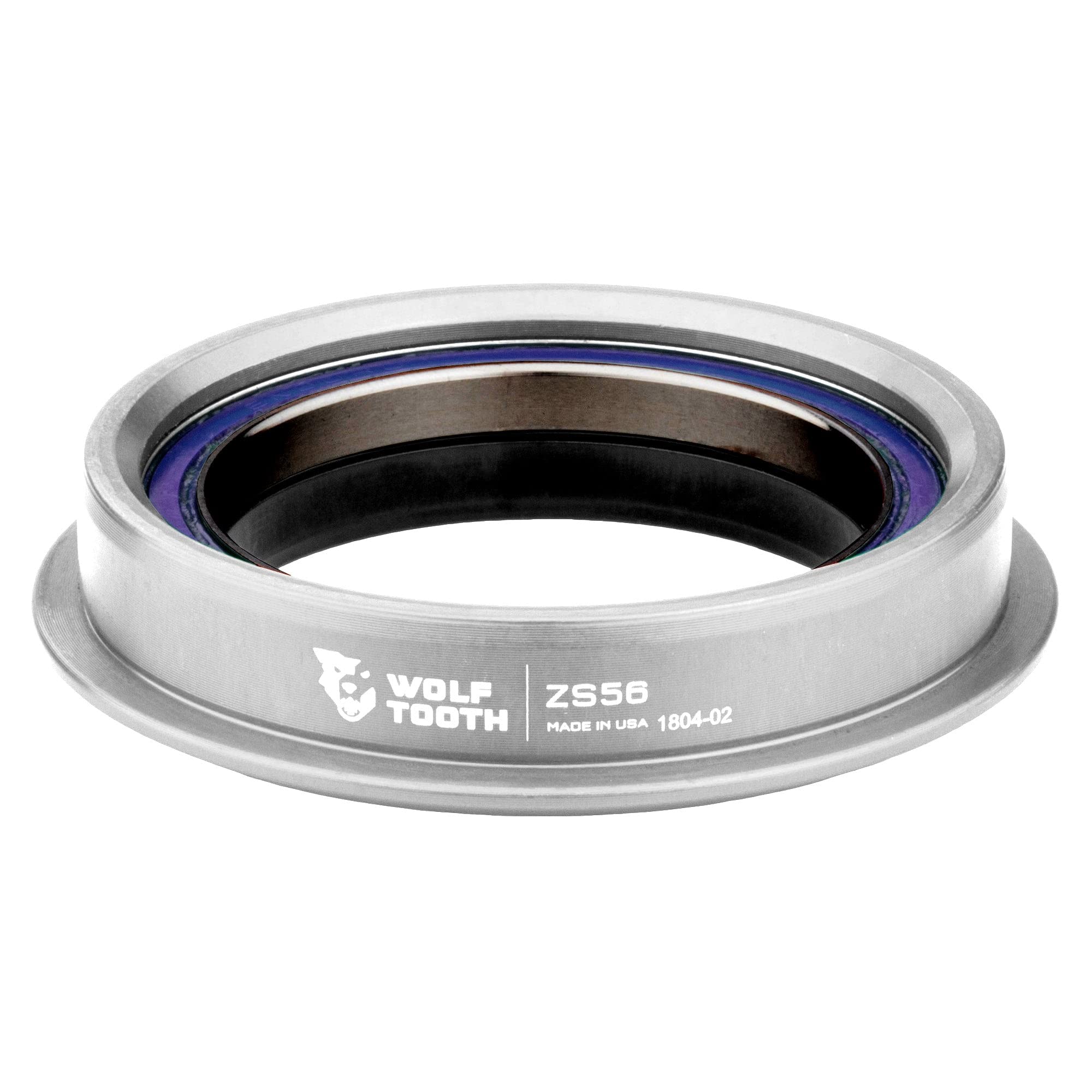 Wolf Tooth Performance Zero Stack (ZS) Headset - Lightweight MTB & Road Bike Headset for Smooth Steering - Perfect for Trail Riding, Commuting & Racing